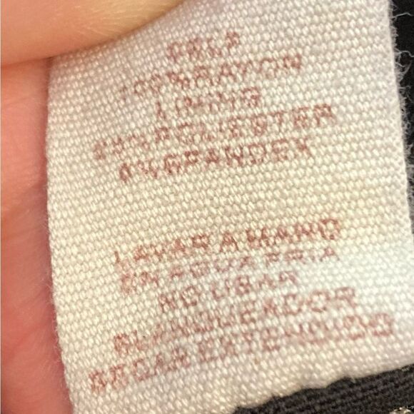 Hem & Thread luxury black w/white print rayon crinkle pants w/mesh lining💝💝 - Picture 6 of 6